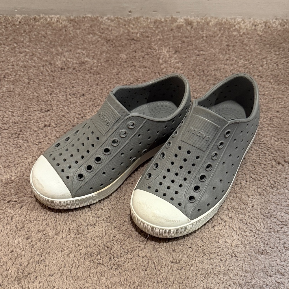 Native Charcoal Slip-On Sneakers